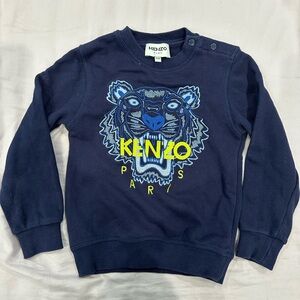 Kenzo Kids Navy Blue Tiger Sweatshirt